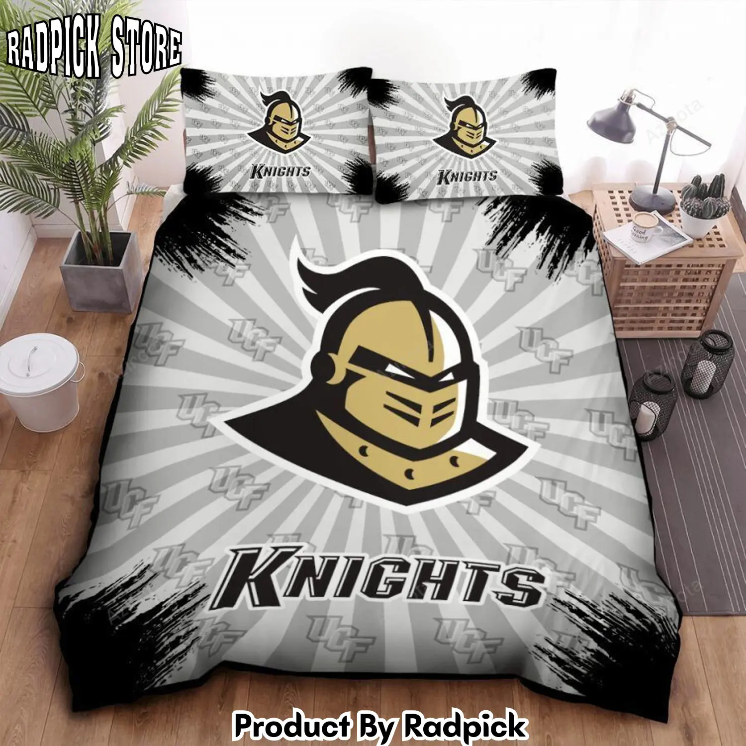 Radpick ucf knights fans bedding set rp327610